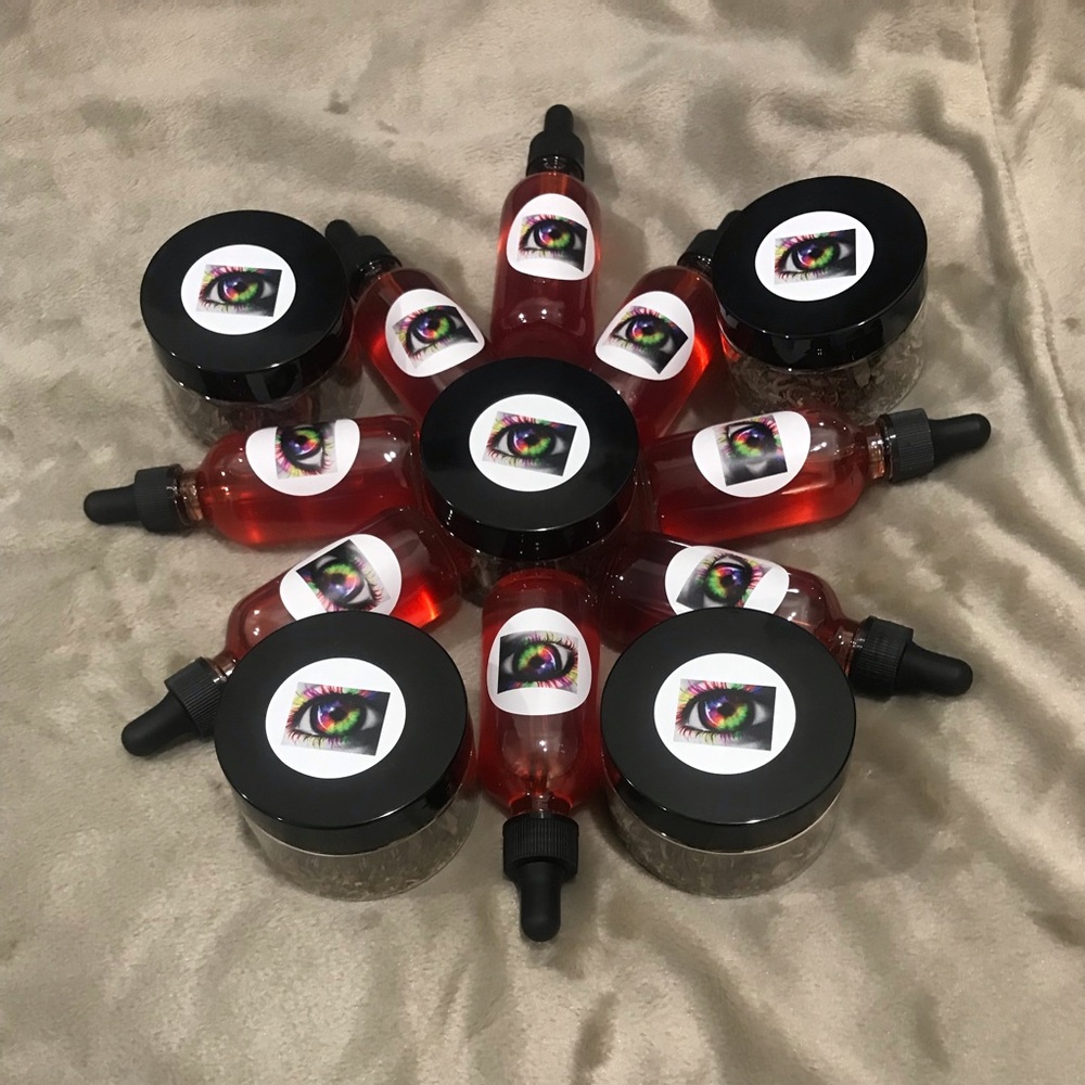 My Queens EYE Natural Hair Growth Oil and Natural Herb Bath and Feet Blend
